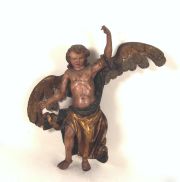 ANGEL, tallada policromada. (558)