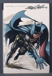 Batman con dibujo y firma de Neal Adams.