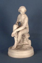 Venus sentada, escultura de biscuit