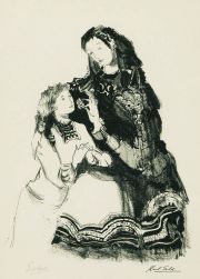 SOLDI, Raúl 'Santa Ana y la Virgen, litografía