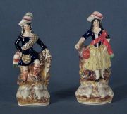 Staffordshire, Figuras de campesinos en cermica -95-