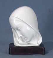 Cabeza Femenina, escultura de porcelana -34