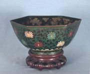 Bowl cloisonne con base