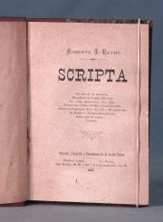 PAYRO, Roberto J.: SCRIPTA, pEUSER, 1887. 1 Vol.