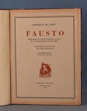 CAMPO, Estanislao del: Fausto...1 Vol.