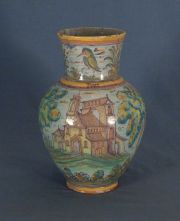 Vaso de cerámica Talavera, restaurado.