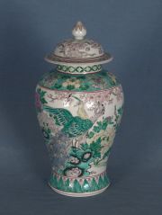 Potiche cerámica oriental