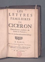 CICERON. Lettres Familieres. 1 vol.