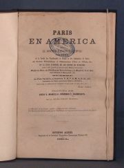 LEVEBVRE, Renato. PARIS EN AMERICA. Traducida por Lucio V. Mansilla y Domingo F. Sarmiento..