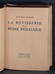 FRANCE, Anatole. Rotiserie de la reine pedauge, Flamarion, ilust. por Guy de Montabel, 1925.