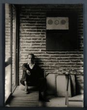 SAMEER MAKARIUS; fotografía sobre gelatina de plata. Años 60. 'Alejandro Puente', fda al dorso. 39,5 x 29 cm