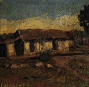 MALANCA, José 'Paisaje de Hualfin, Catamarca, óleo. 37 x 37 cm. M