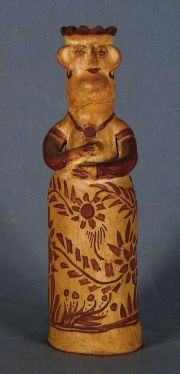 Piezas: sirena y figura de cerámica brasilera