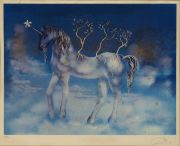 DALI. Unicornio azul, litografia, 1980 291 / 300