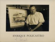 Policastro, Enrique. Foto autgrafiada.
