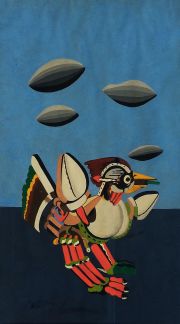 Pájaro Inca, témpera