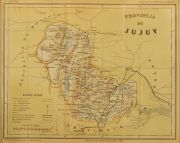 Mapa provincia de Jujuy. Año 1889