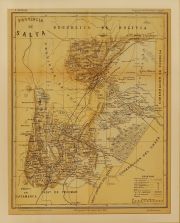 Mapa provincia de Salta. Año 1888