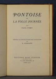 Fort, Paul: Pontoise en la tolle joumee. Paris, 1920. Ej. 293.