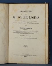 Zeballos, E.: La conquista de quince mil leguas. Bs.As. 1878. 2 Edición, Enc. de época.