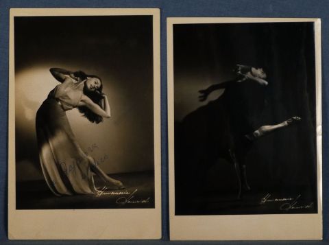 Heinrich, Annemarie. Bailarinas, fotografías firmadas. 2 Piezas.