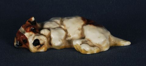 Terrier echado, figura de porcelana Royal Doulton (26)