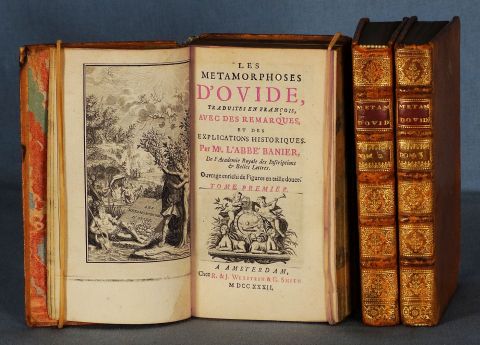 OVIDE LES METAMORPHOSES Amsterdam, Chez R & J Weystein & G. Smith. 1732. 3 Vol.