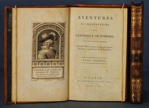 LAZARILLO DE TORMES: AVENTURES ET ESPIELGLERIES DE ECRITES PAR LUI MEME.... 2 Vol.