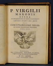 Virgilio: P. Virgilii Maronis Opera, cuero, 1682. (83)
