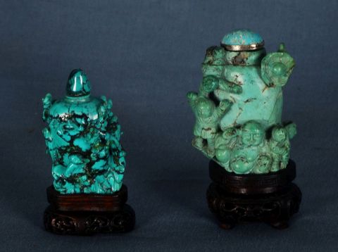 Perfumeros de piedra dura, Snuff bottles.