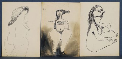 MOLINA. Dibujos, figuras femeninas