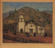 Botti. Iglesia Purmamarca, grabado color