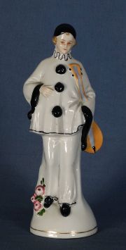 Pierrot, figura de cerámica