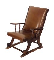 Juego de sala sofa y dos sillones, tapizados en simil cuero marrón