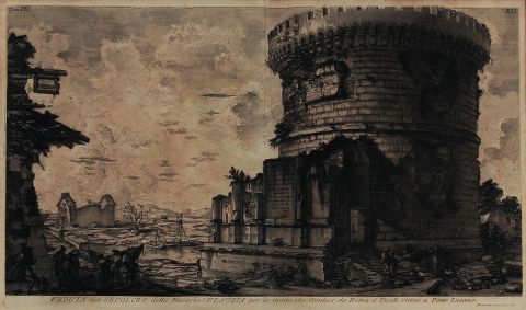 PIRANESI. Veduta del Sepolcro...., grabado.