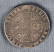 Moneda Inglesa Carlos II Año 1662, plata.