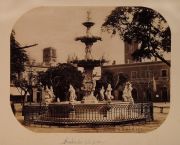 Fotos: Montevideo Tomado desde el Cerro N° 42 y La Fuente, 22 x 17 cm. Circa 1870.