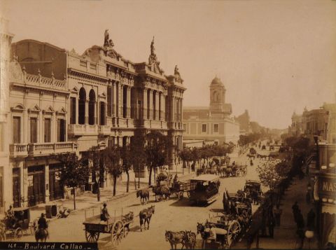 RIMATHÉ, Albúminas Boulevard Callao N° 148 y Paseo de Julio N° 55 15 x 21 cm Circa 1890