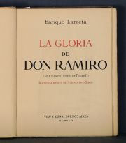 LARRETA, Enrique: LA GLORIA DE DON RAMIRO, Bs.As. 1929