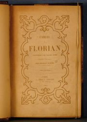 NODIER, Charles. FABLES DE FLORIAN, ilustraciones de Victor Adam.Paris - Ledoux Libraire 1843. Enc. ½ cuero.