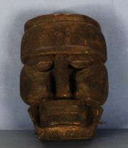 Mascaras cabezas, Yomba. Nigeria, madera oscura. (2)