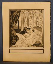 Laclos:Les Liaisons Dangereuses' , 2 vol encuad.+ 2 vol. rst. + 1 dibujo + 2 placas grabadas.