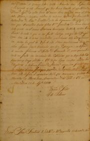 Carta manuscrita con firma de J.M.Salazar. enmarcada