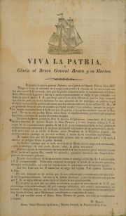 Impreso: Viva La Patria y Gloria al Bravo.... enmarcada