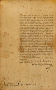Impreso dado por B.H. de Cisneros. enmarcado