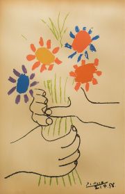 Picasso, Le Bouquet, serigrafía