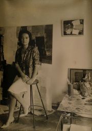 MAKARIUS ' BERTA GUIDO', fotografa vintage sobre gelatina de plata. aL dorso Sello del autor.
