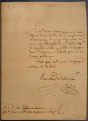 Juan B. Lavalle. 1820. Presidente del consejo de oficio.