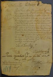 Filiacin de soldado del Regimiento de Artillera. 1815.