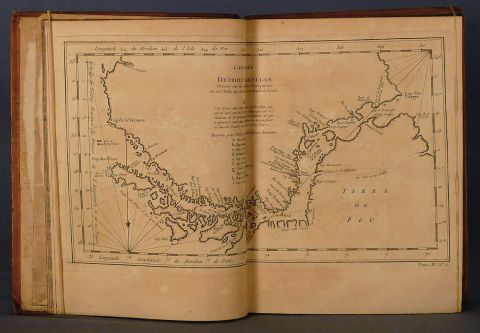 Prevost, Volmenes encuadernados en cuero Histoire Generale des Voyages. 19 vol.